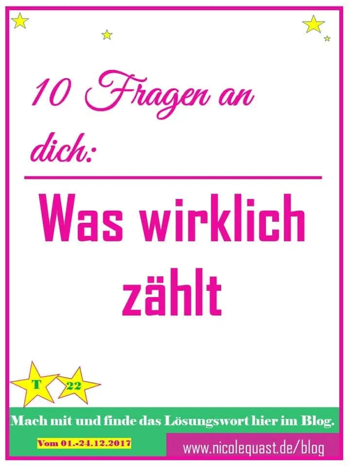 Was wirklich in diesem Jahr zählte: 10 Fragen für dich